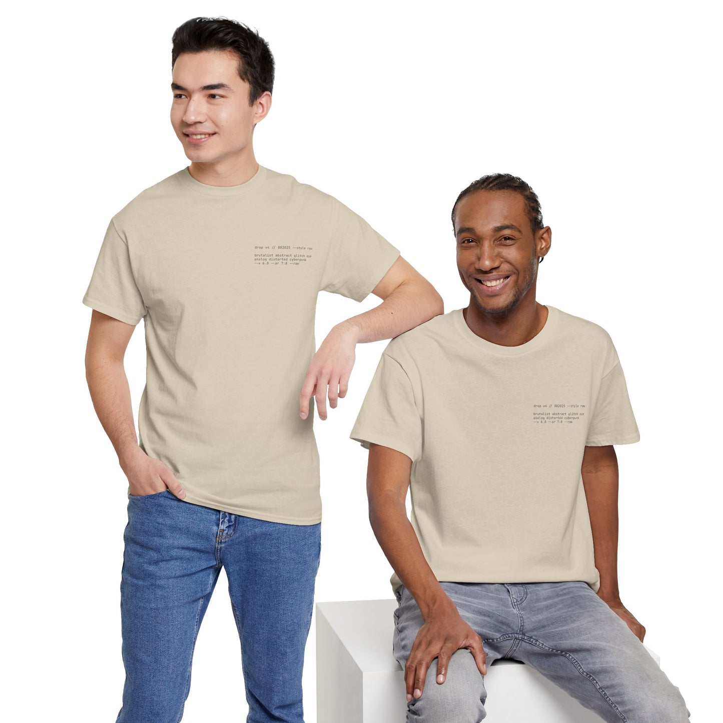 Brutalist Abstract Glitch Eye Tee