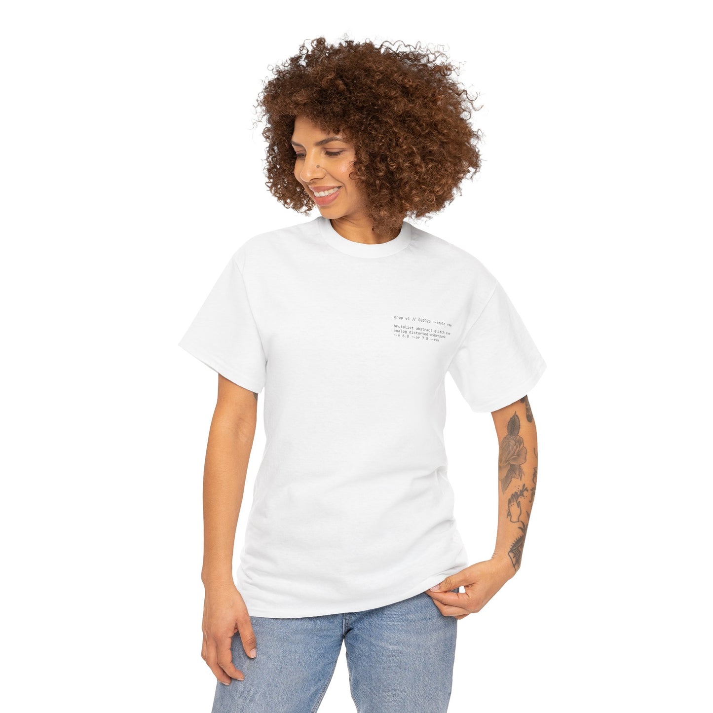 Brutalist Abstract Glitch Eye Tee
