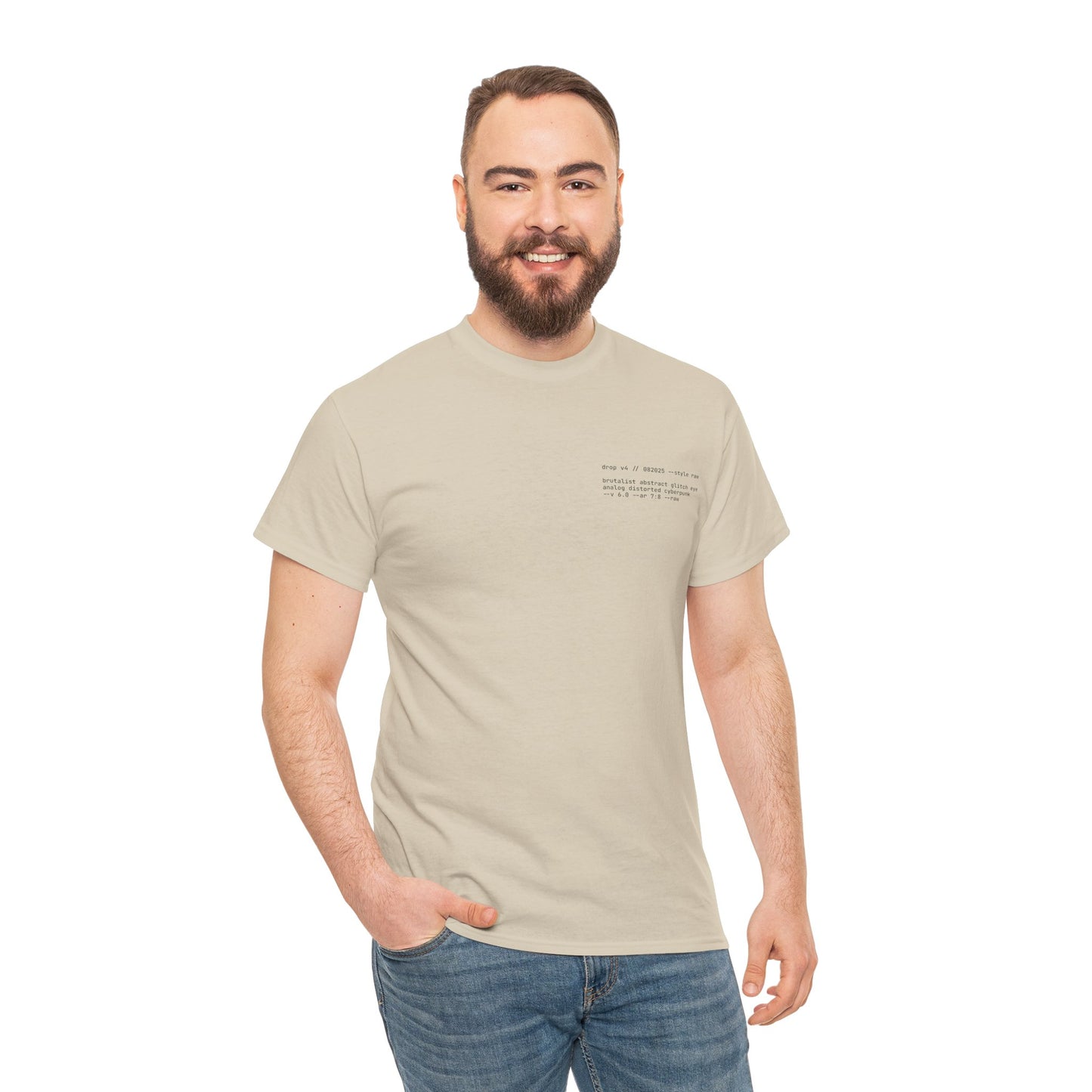 Brutalist Abstract Glitch Eye Tee