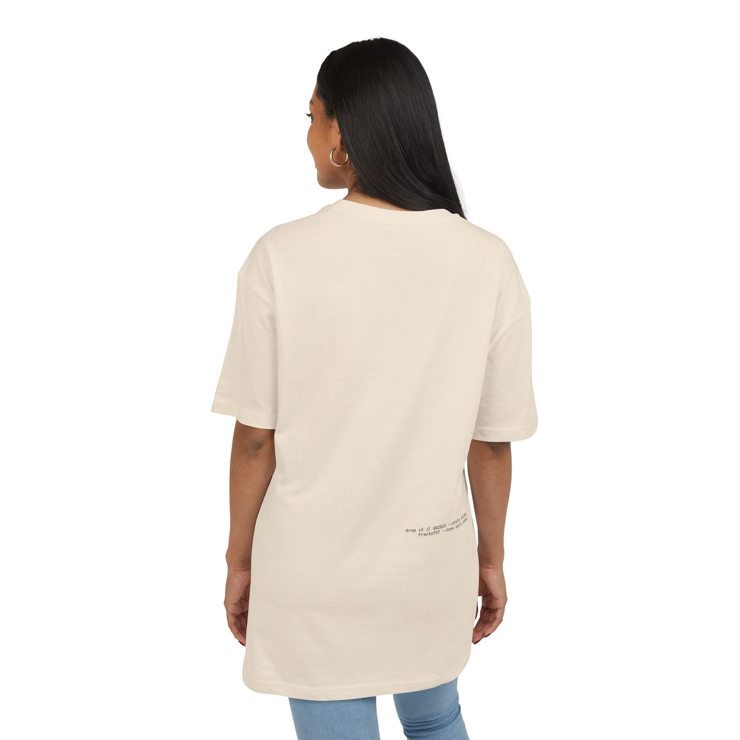 Oversized T-Shirt in Soft Tones, Premium Quality (Blanc Series)