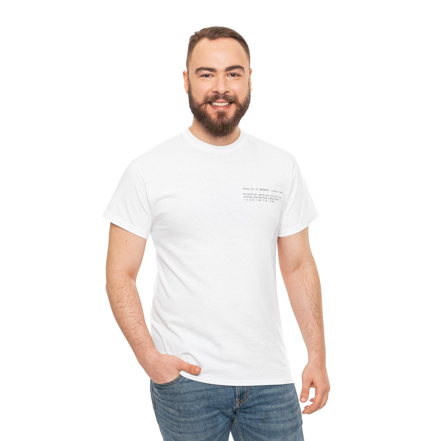 Brutalist Abstract Glitch Eye Tee