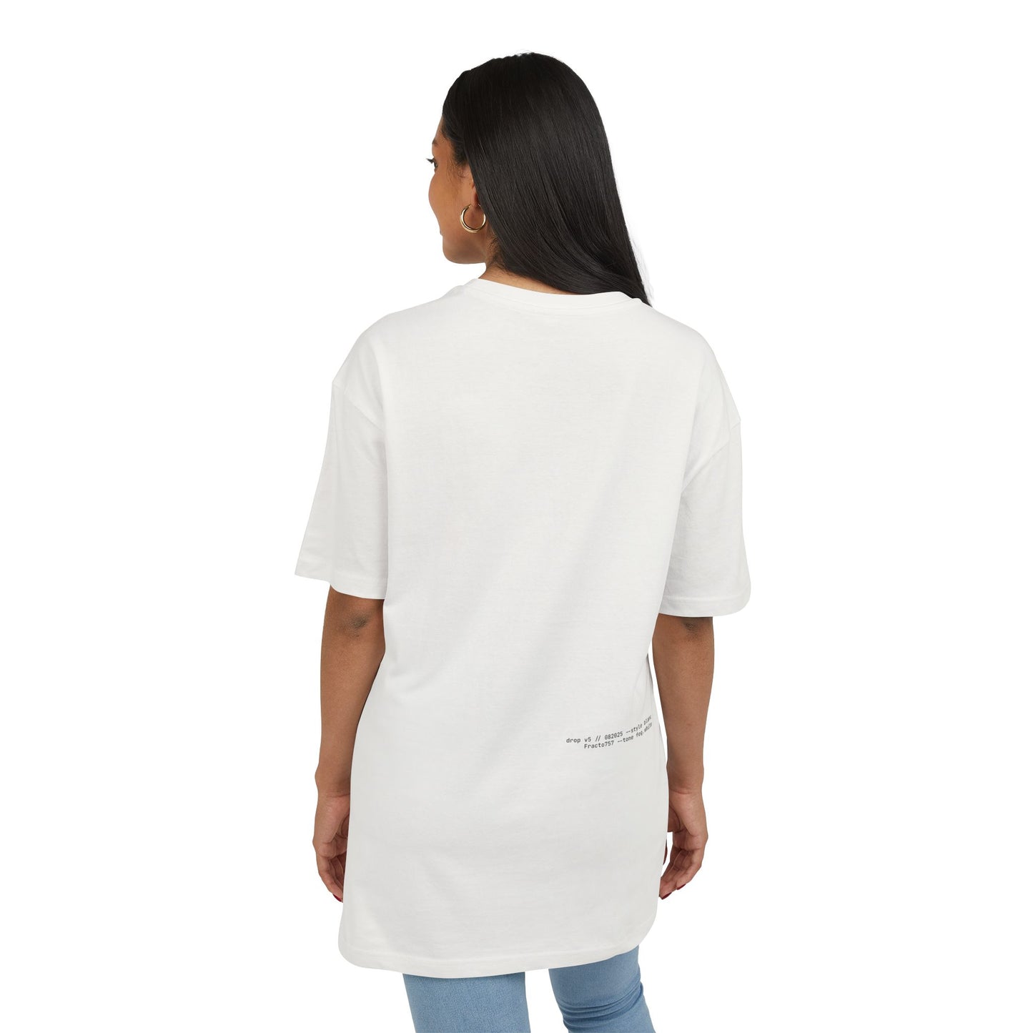 Oversized T-Shirt in Soft Tones, Premium Quality (Blanc Series)