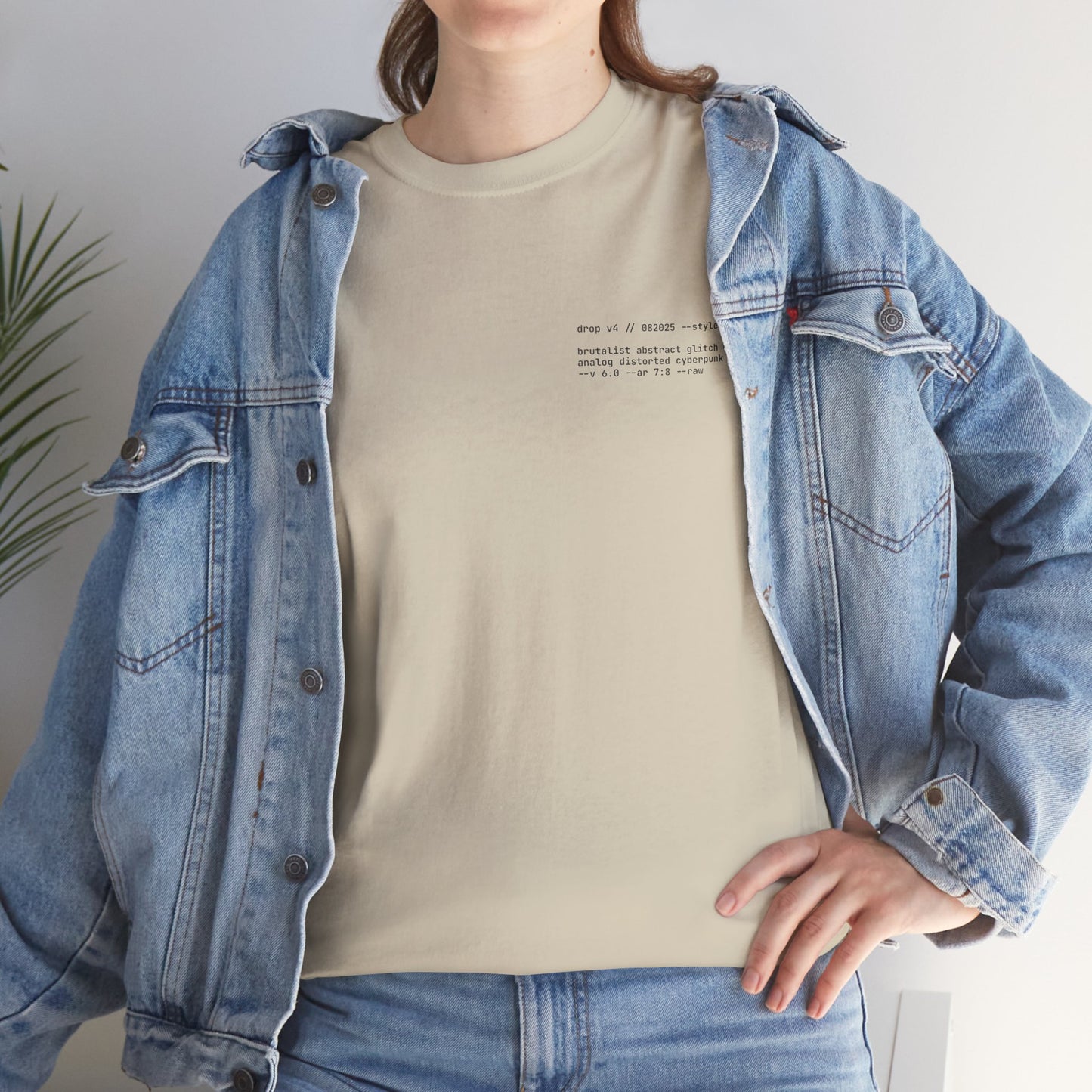 Brutalist Abstract Glitch Eye Tee
