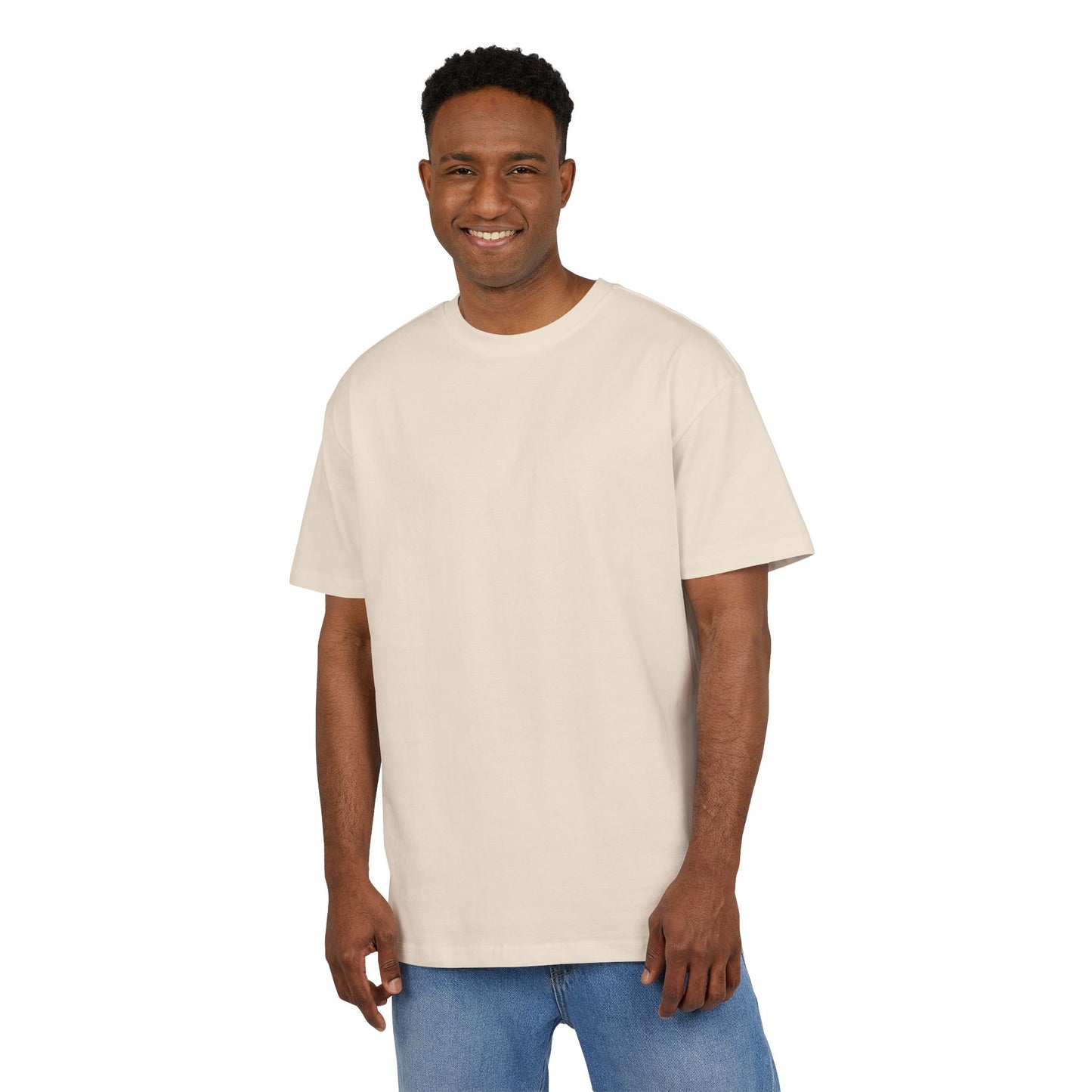 Oversized T-Shirt in Soft Tones, Premium Quality (Blanc Series)