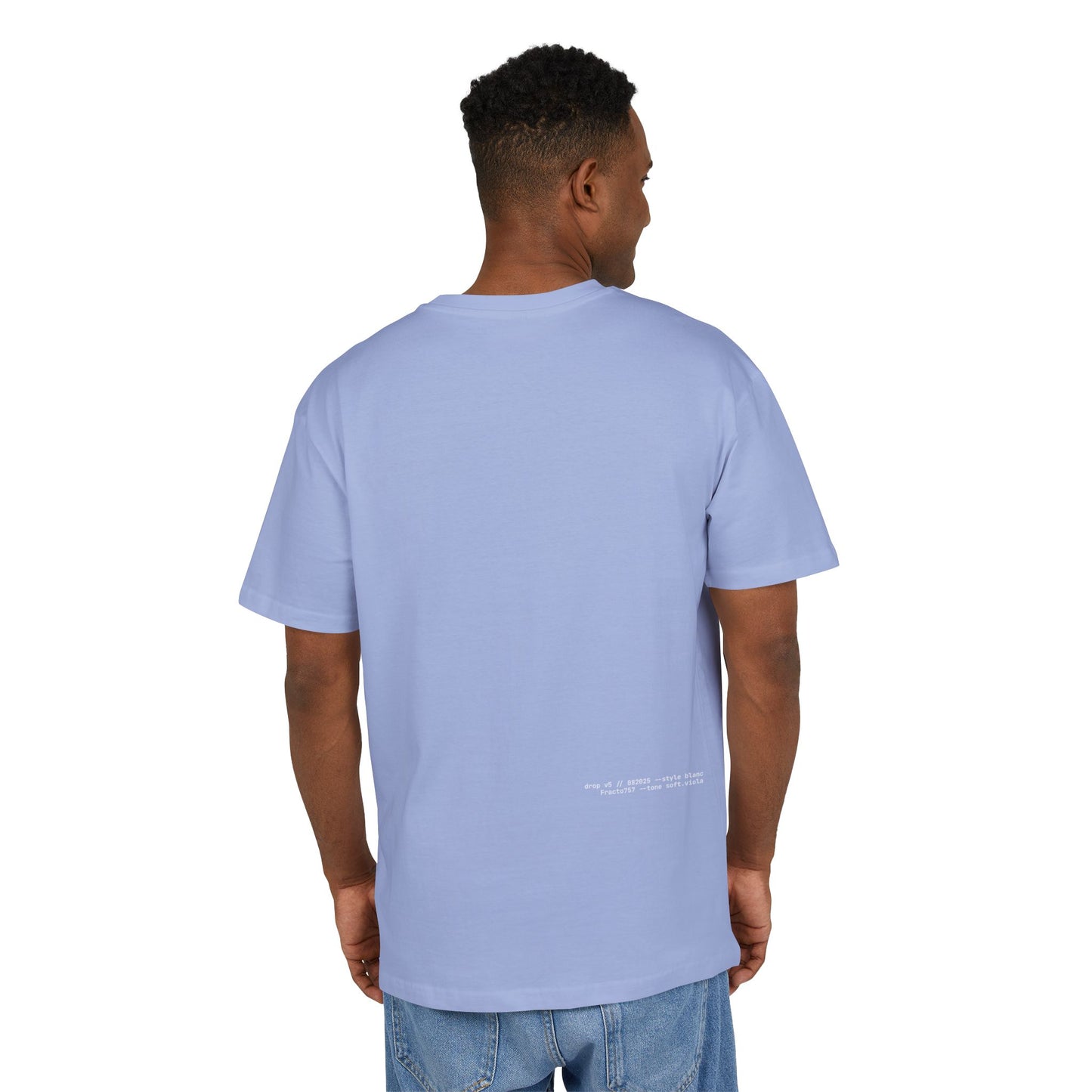 Oversized T-Shirt in Soft Tones, Premium Quality (Blanc Series)