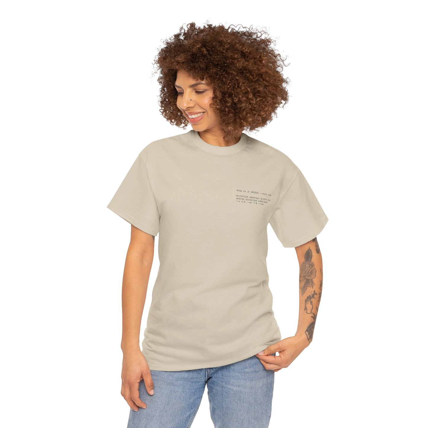 Brutalist Abstract Glitch Eye Tee