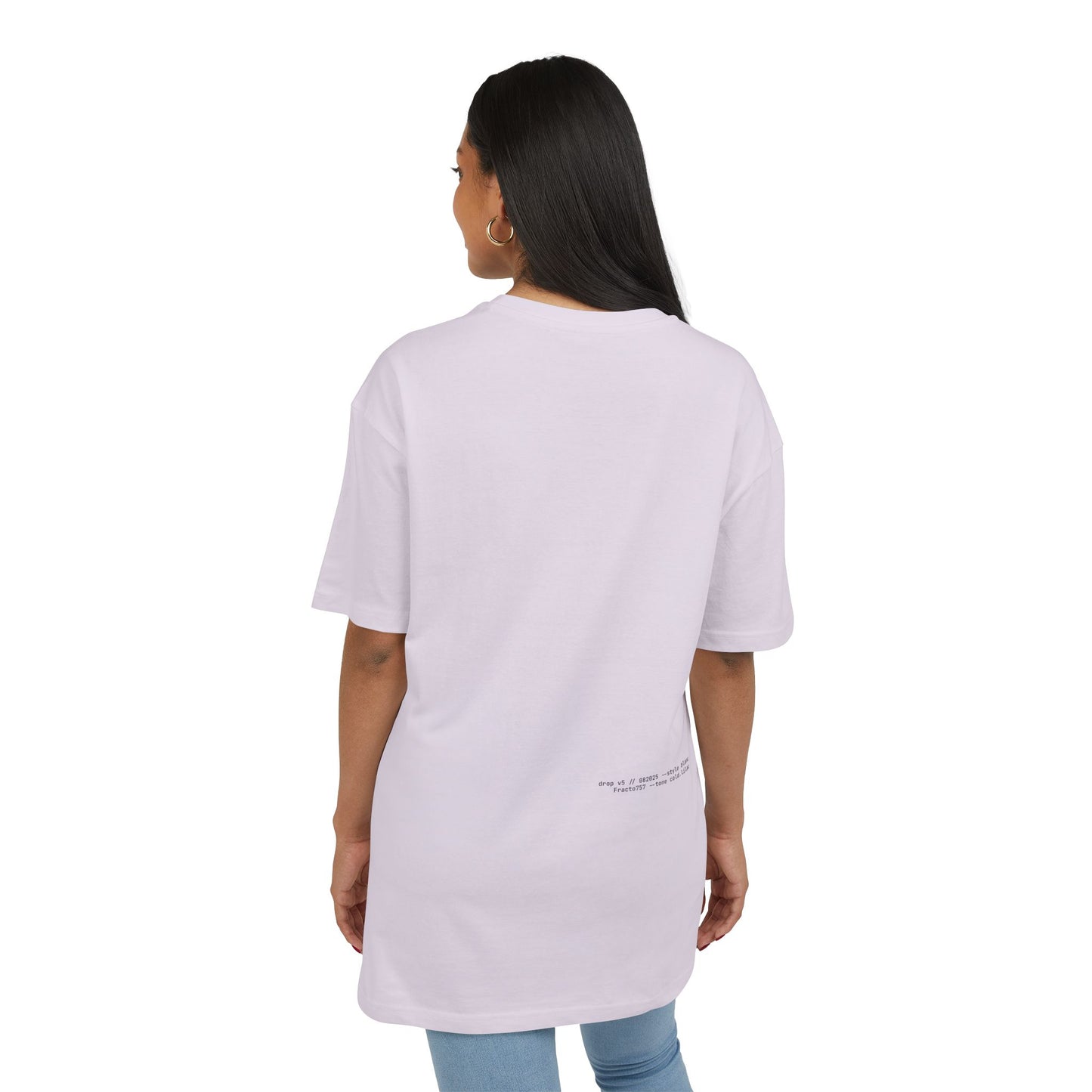 Oversized T-Shirt in Soft Tones, Premium Quality (Blanc Series)