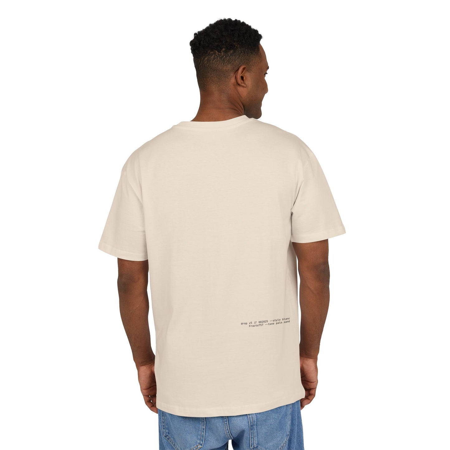 Oversized T-Shirt in Soft Tones, Premium Quality (Blanc Series)