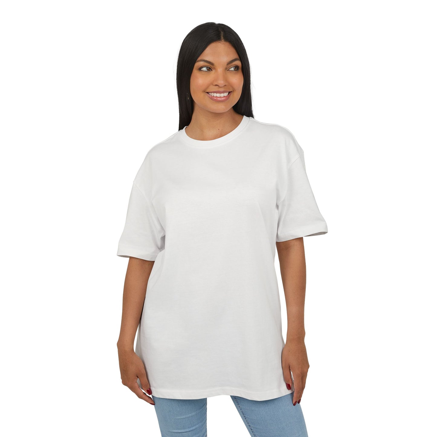 Oversized T-Shirt in Soft Tones, Premium Quality (Blanc Series)