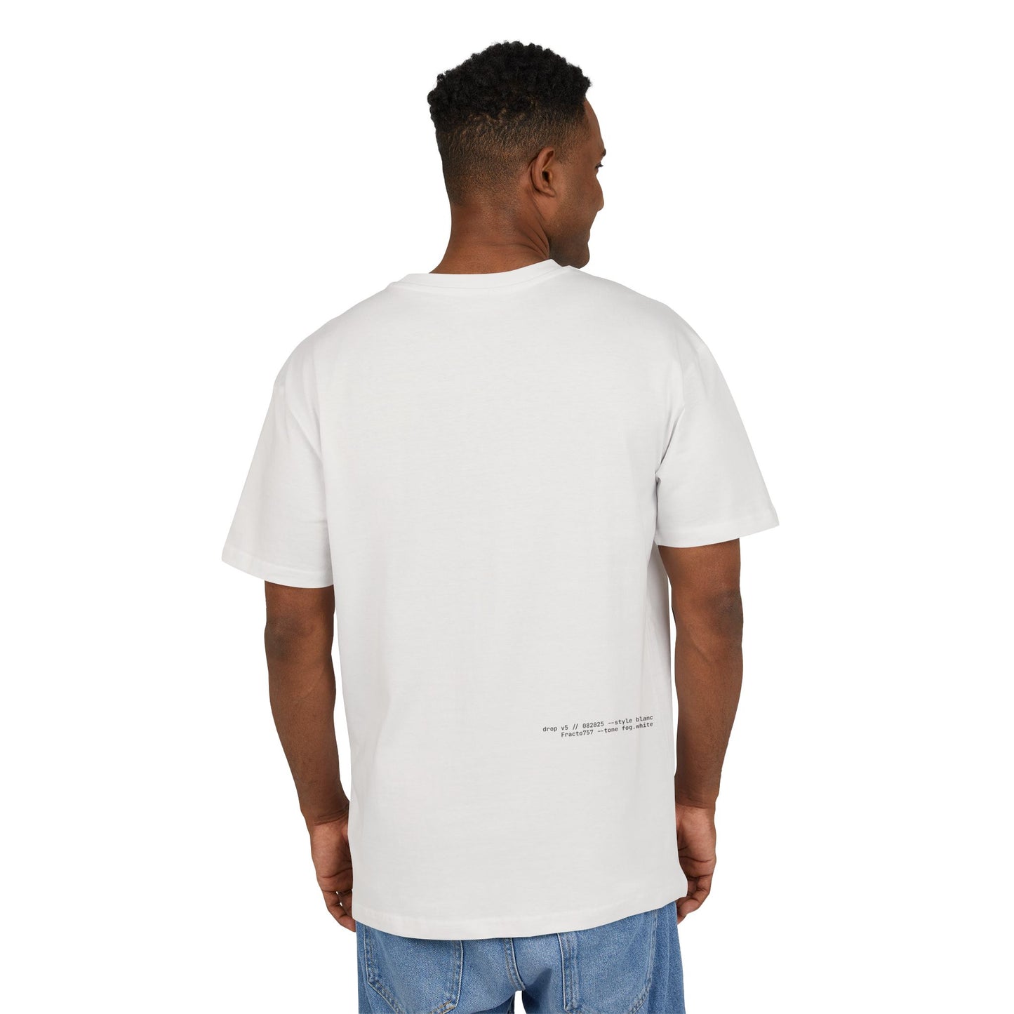 Oversized T-Shirt in Soft Tones, Premium Quality (Blanc Series)